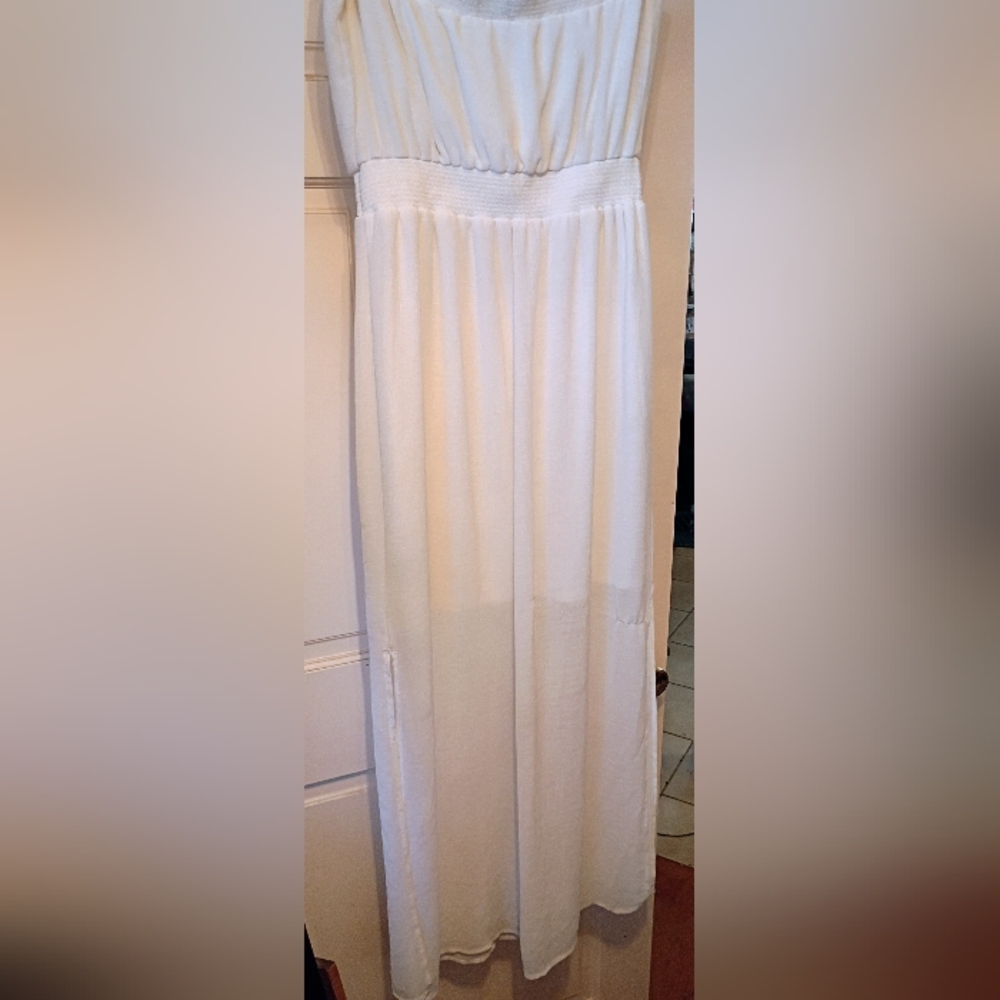 MOSSIMO White Tube Maxi Dress
